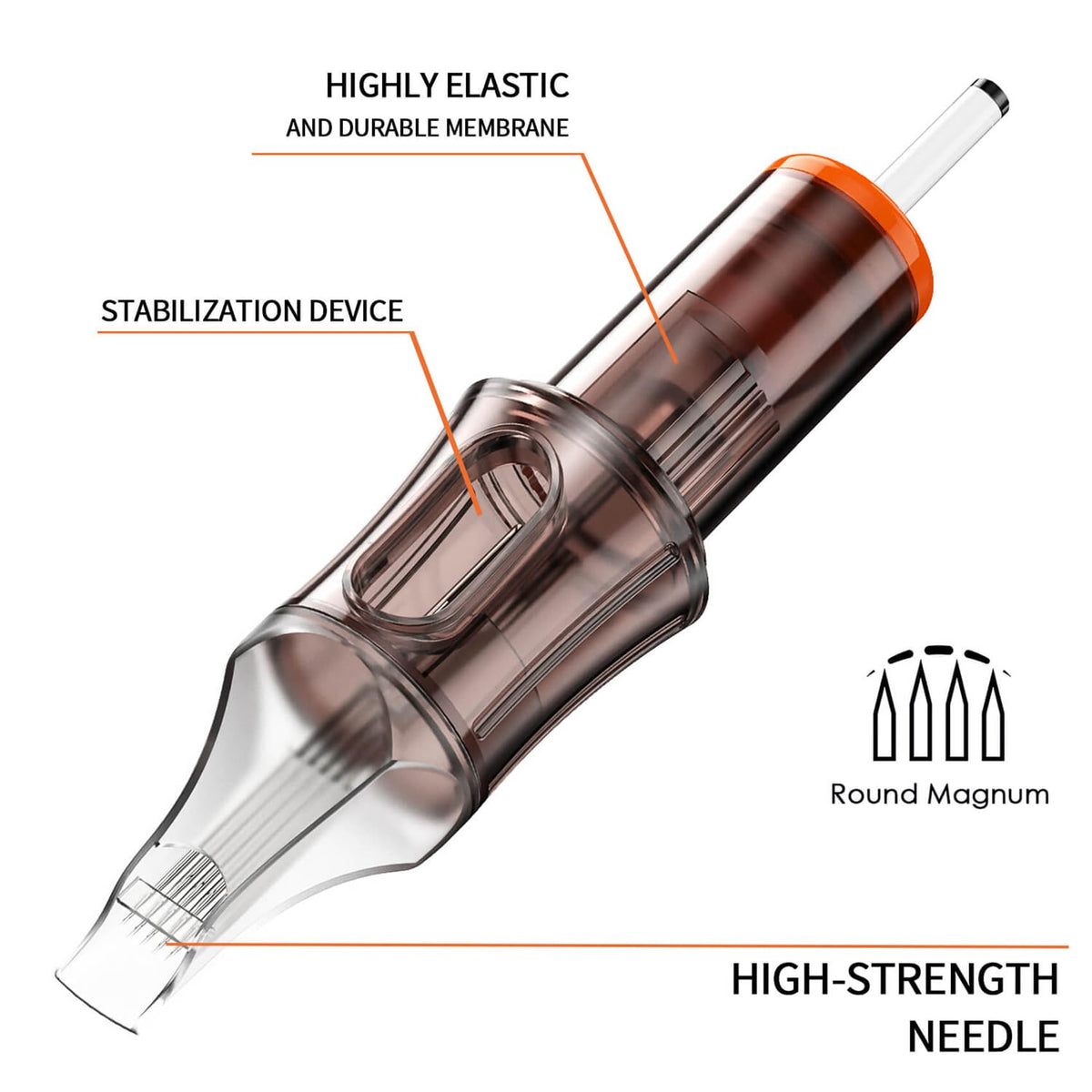 A-minusone close-up of stainless-steel needle tips highlighting precision and consistency