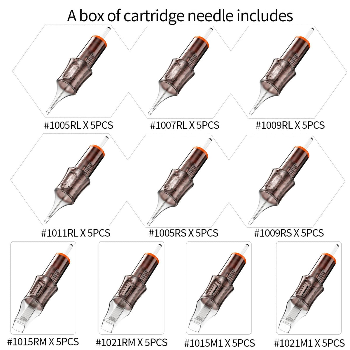 A-minusone close-up of stainless steel needle tips highlighting precision and sharpness