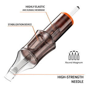 A-minusone close-up stainless steel needle tips showing precision and smooth shading