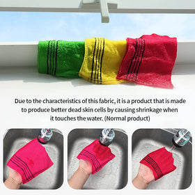 AALINAA mittens arranged in bathroom setting suggesting easy integration into routines