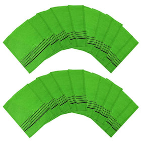AALINAA front packaging showing 20 green exfoliating mittens and clear product count