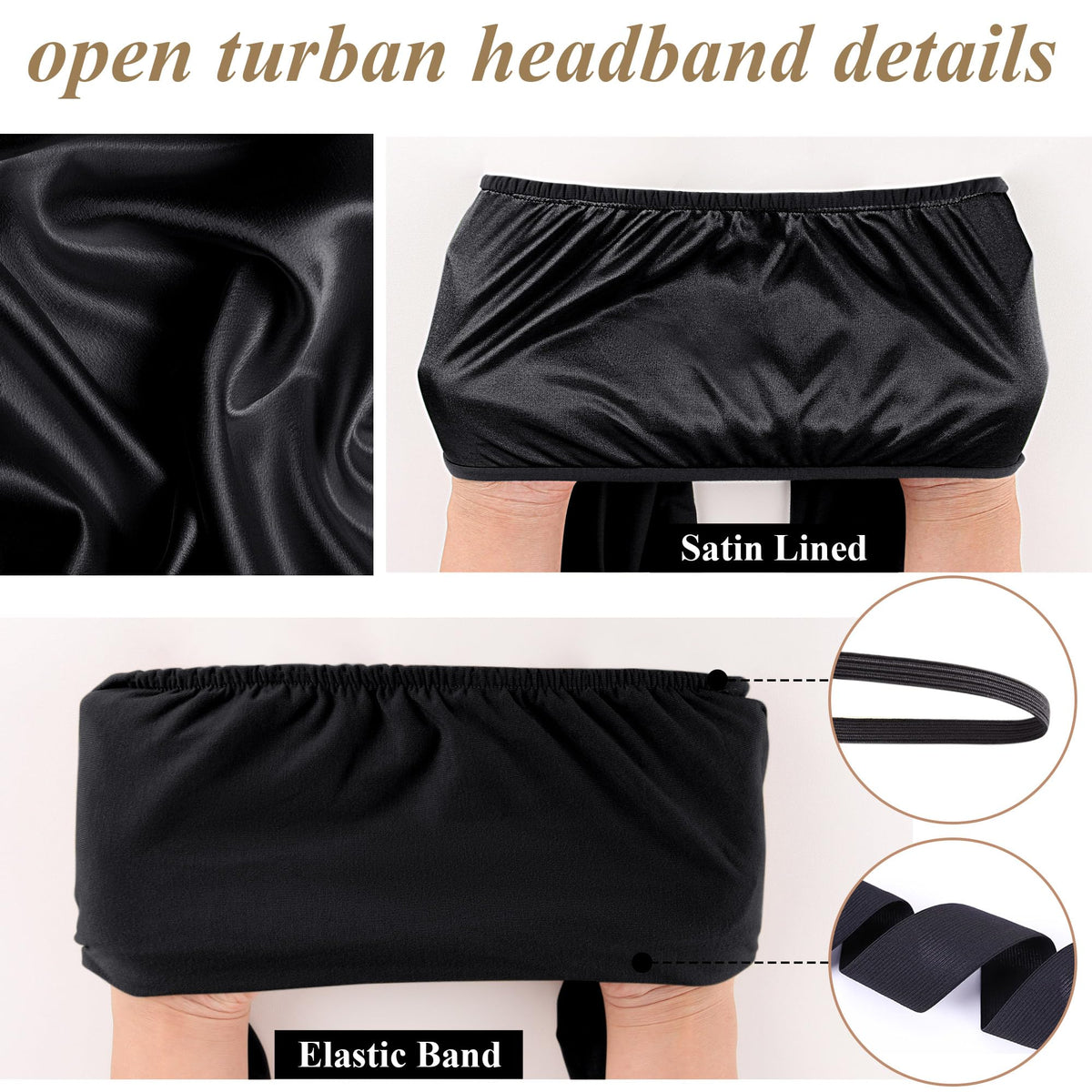 Ababalaya detailed shot of pre-tied wrap and hook-and-loop for easy styling