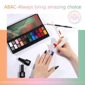 ABAC finished Christmas party nails showcasing festive manicure benefit