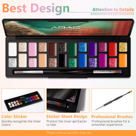 ABAC creamy gel texture swipe illustrating high-pigment coverage benefit