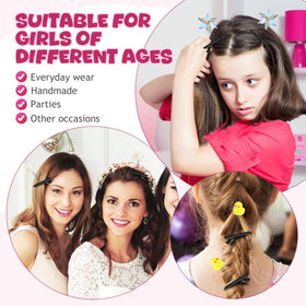 Abaodam clips decorated with small bows demonstrating ready-to-wear accessories