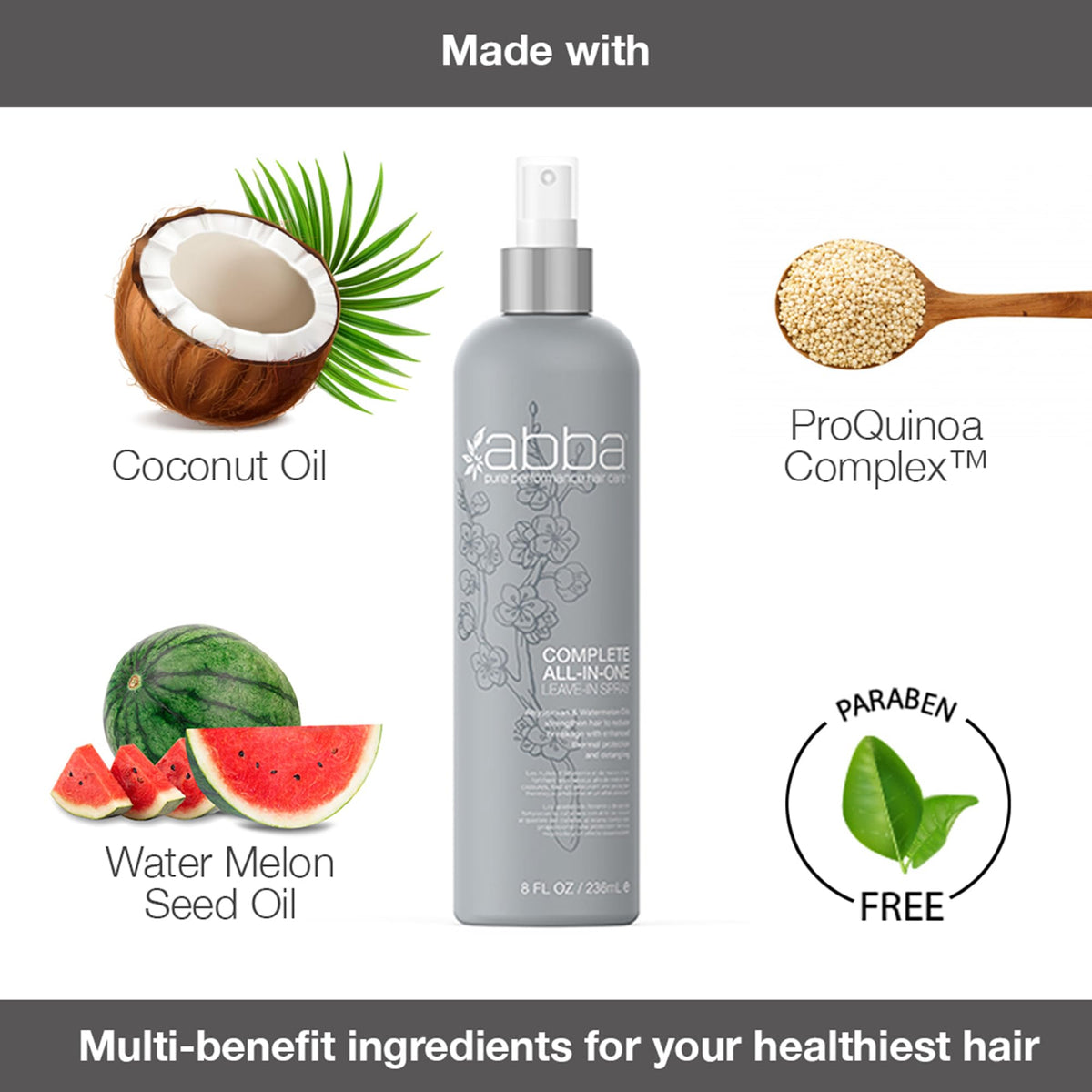 ABBA leave‑in texture on hand showing lightweight, non‑greasy finish