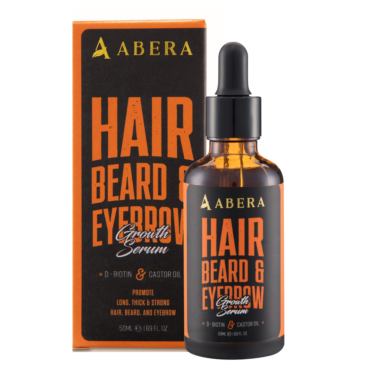 ABERA front packaging showing bottle and branding, highlights extra-strength benefit