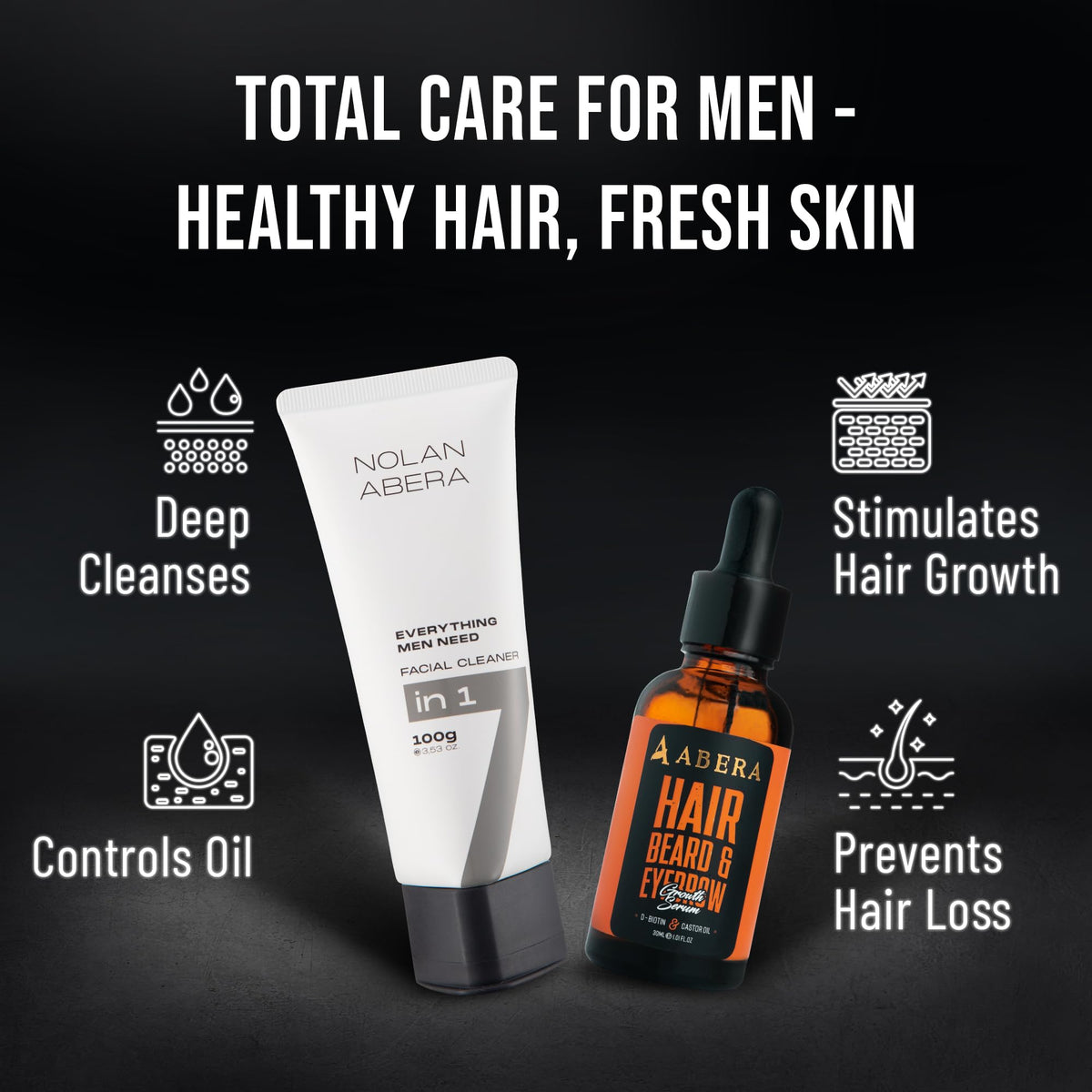 ABERA Nolan in a bathroom routine setting for refreshed morning grooming