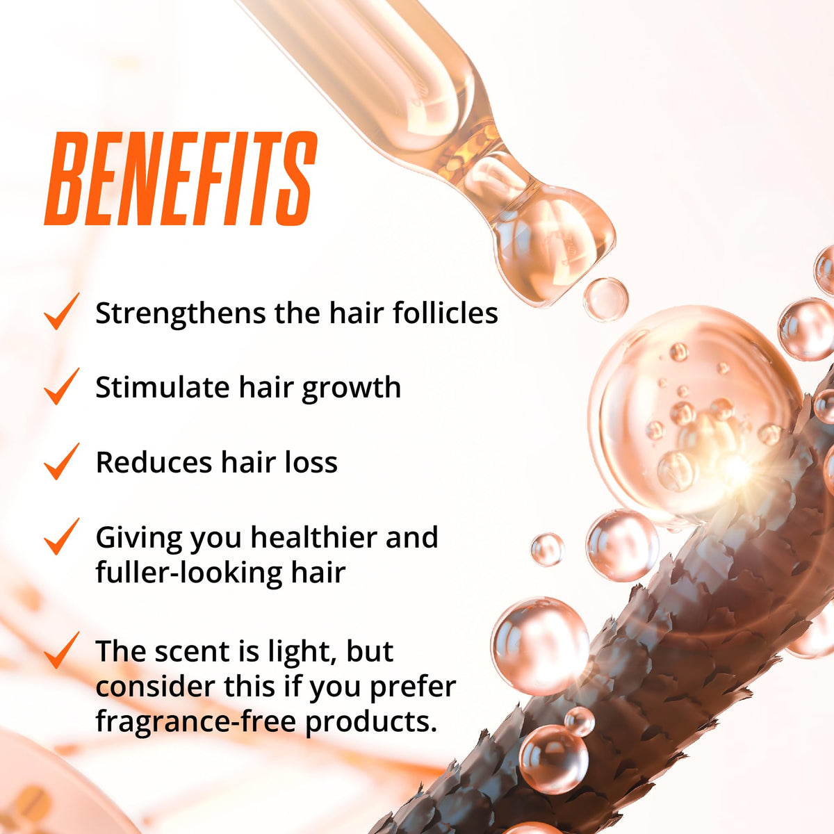 ABERA roller applying serum to scalp, illustrates even distribution and gentle stimulation