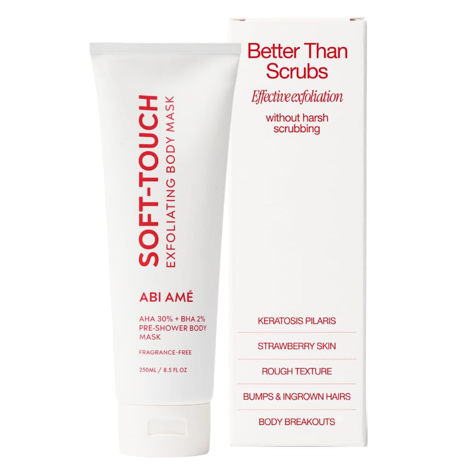 ABI AME front packaging showing product and benefit for smoother skin