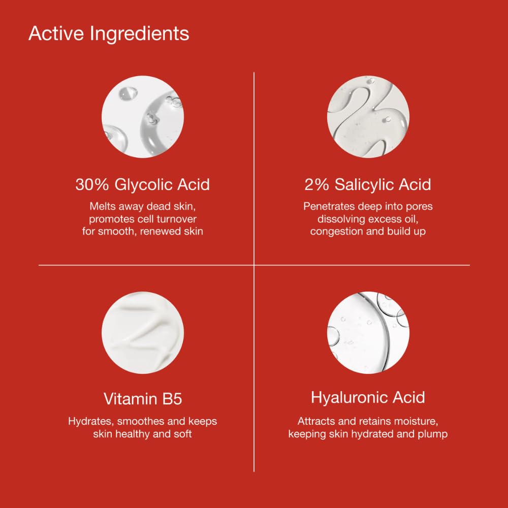 ABI AME exfoliant serum texture on skin highlighting non-abrasive finish