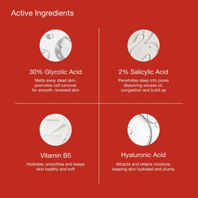 ABI AME exfoliant serum texture on skin highlighting non-abrasive finish