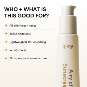 Abib sunscreen tube in a bag for on-the-go sun protection