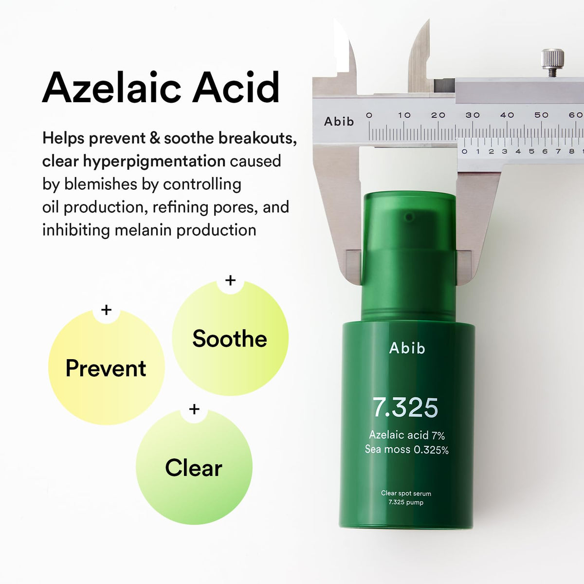 Abib clear spot serum seamoss ingredient closeup illustrating soothing hydration