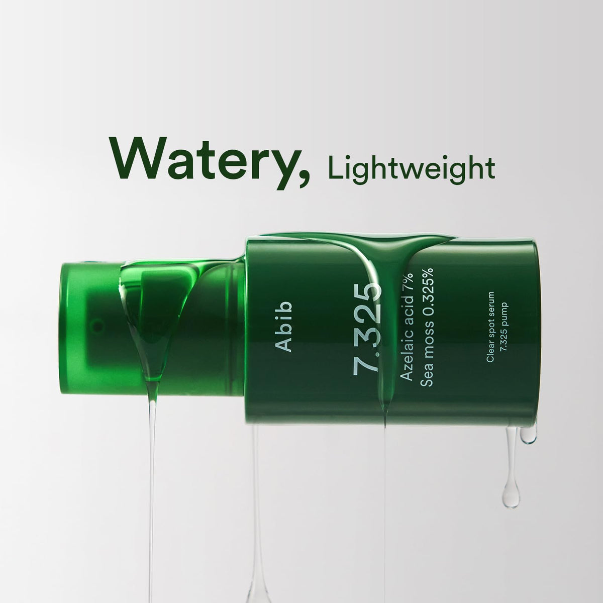 Abib clear spot serum on bathroom shelf lifestyle suggesting daily routine fit