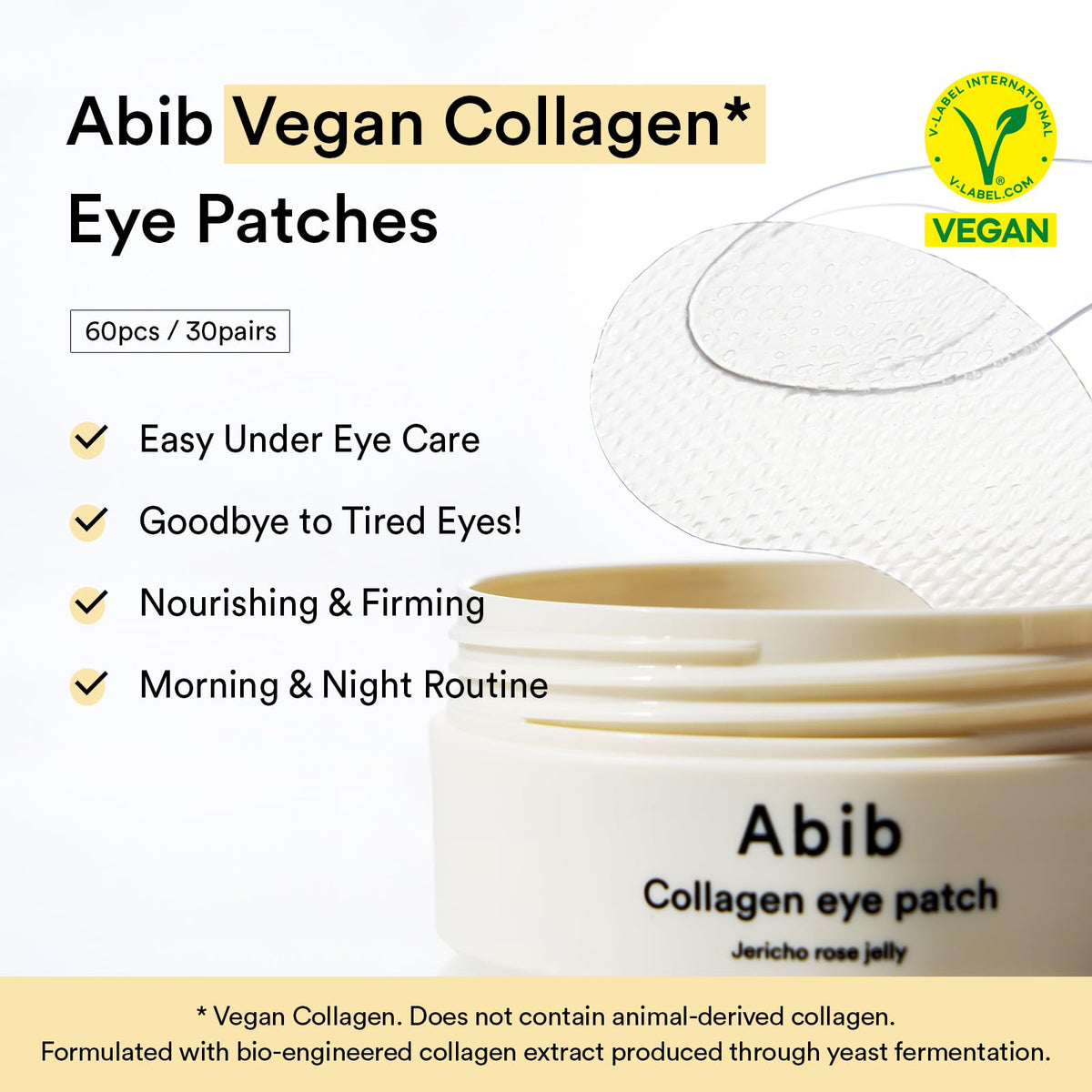 Abib close-up embossed vegan gel patch showing secure non-slip fit