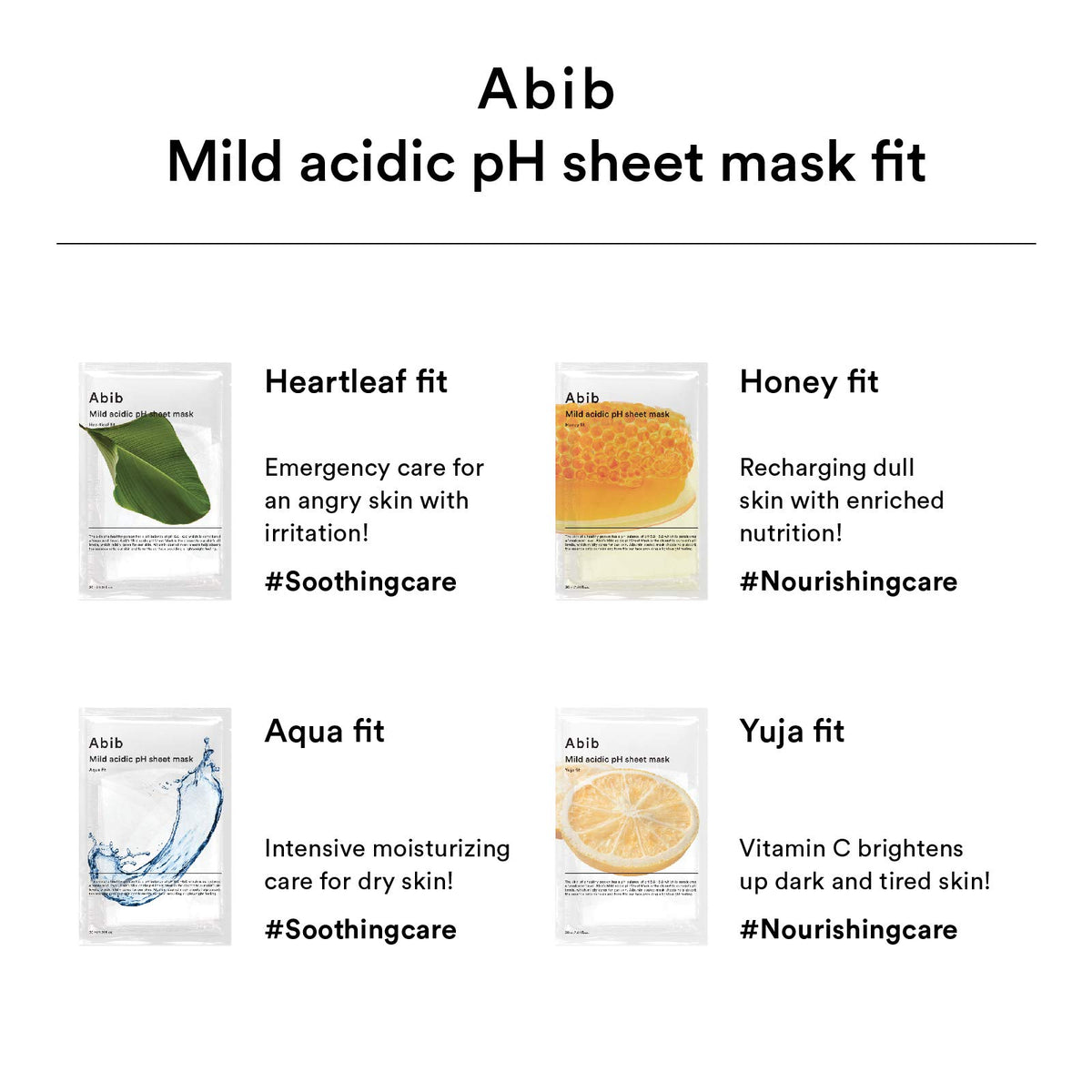 Abib open box with ten masks for a monthly skincare supply