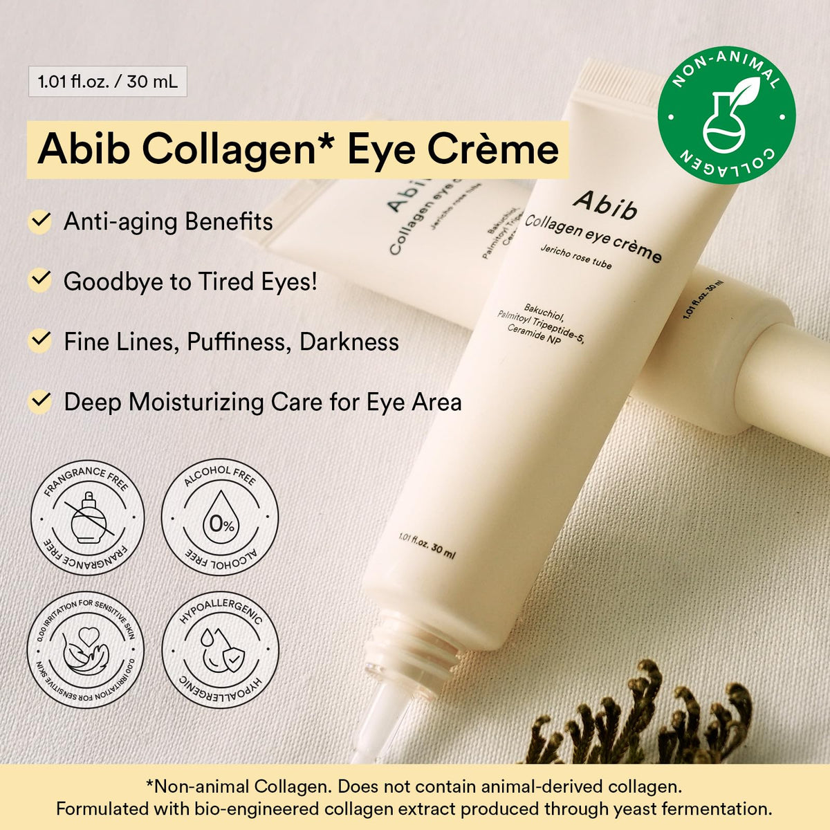 Abib creamy texture swatched to show lightweight absorbent finish