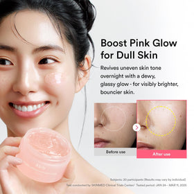 abib mask applied on face demonstrating overnight moisture sealing