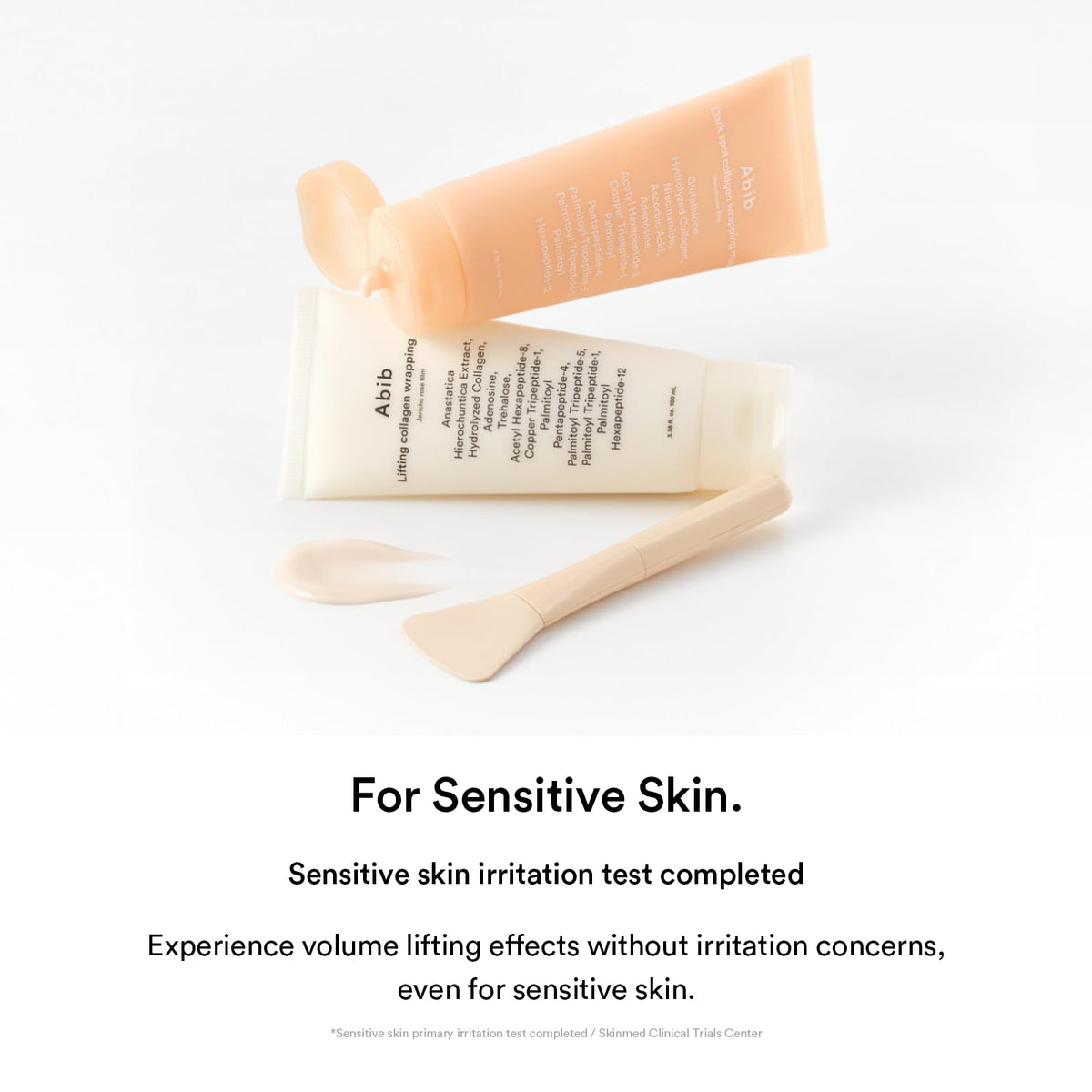 Abib night routine lifestyle photo showing mask use as last evening skincare step