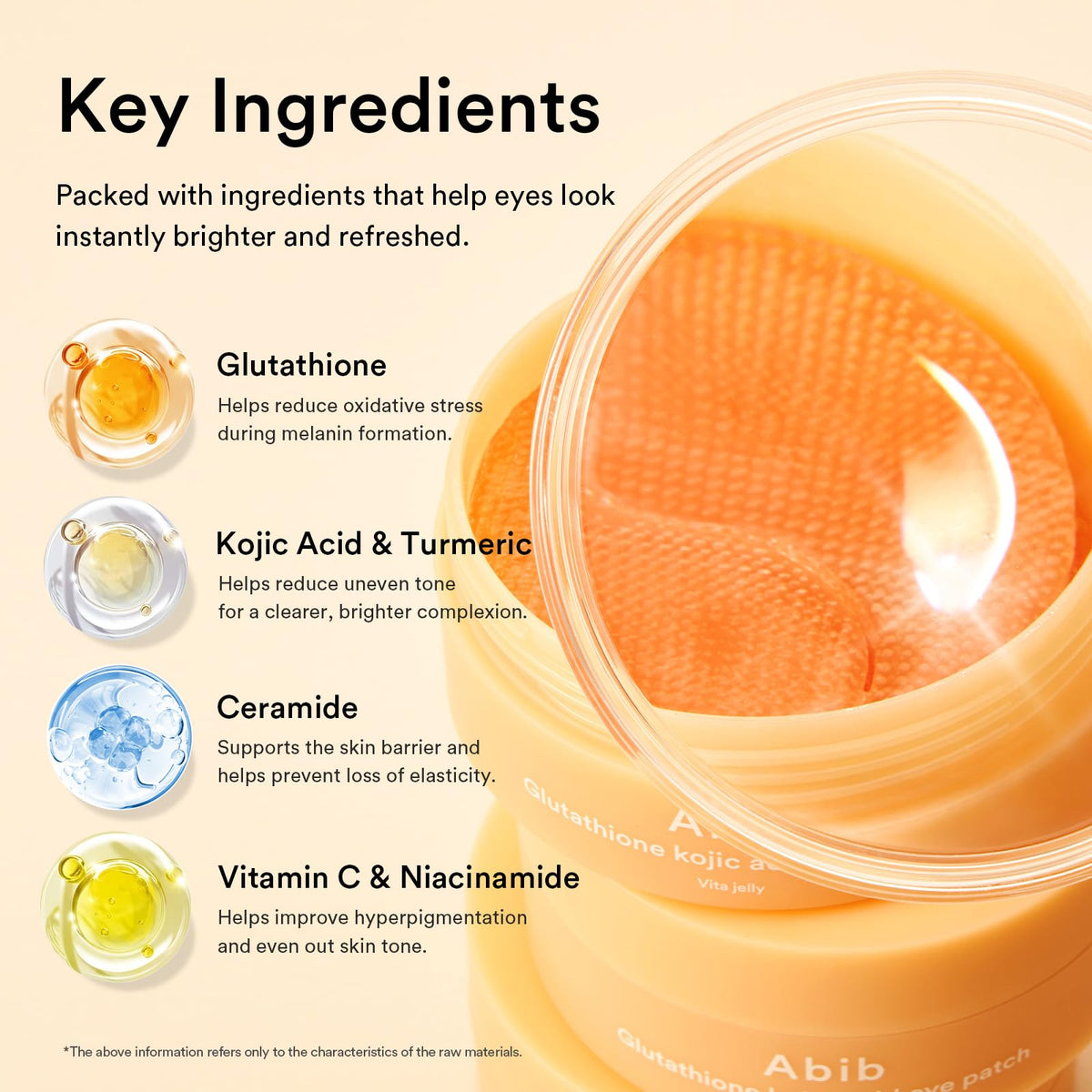 Open Abib jar with visible serum demonstrating concentrated ingredients for radiance