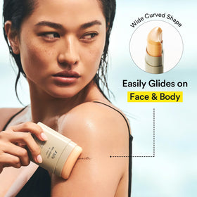 Abib sunstick label details highlighting SPF50+ broad spectrum protection
