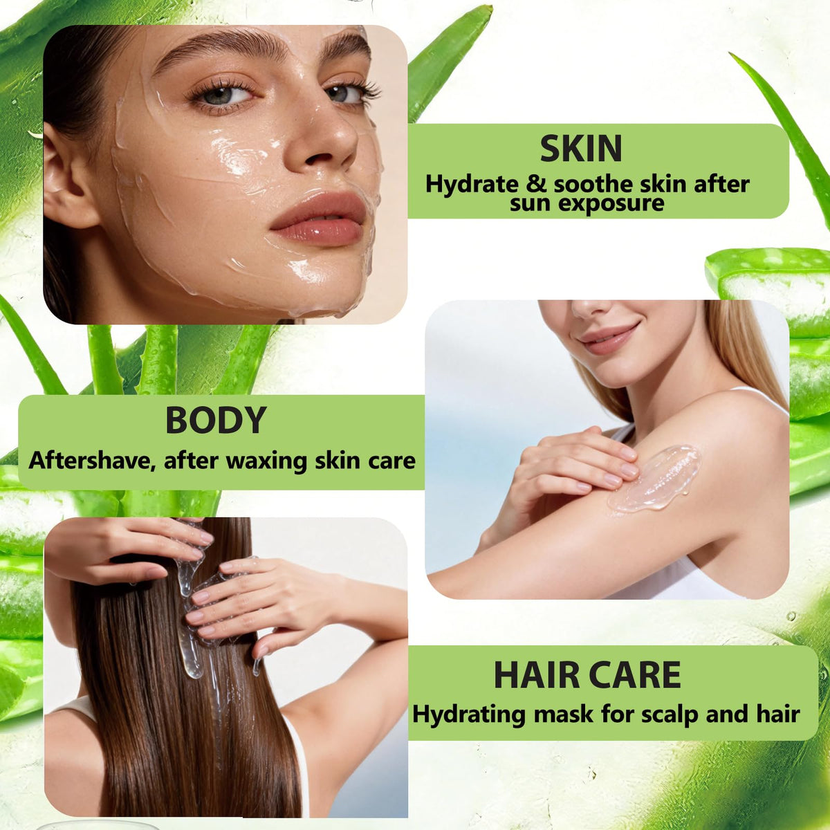 ABOTE applied after sun exposure displaying cooling relief and hydrated skin