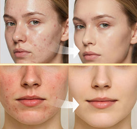 ABOTE applied to cheek during skincare routine, smoother-looking skin