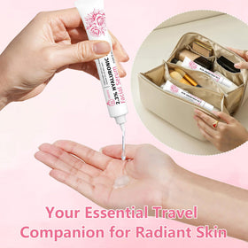 ABOTE 15g tube beside common items to show compact travel size benefit