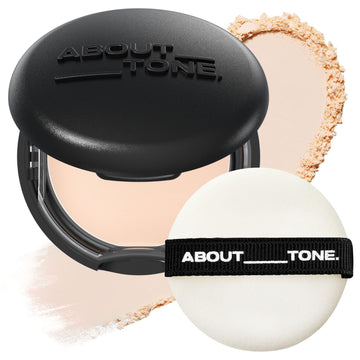 ABOUT TONE compact front view showing sleek packaging and travel benefit