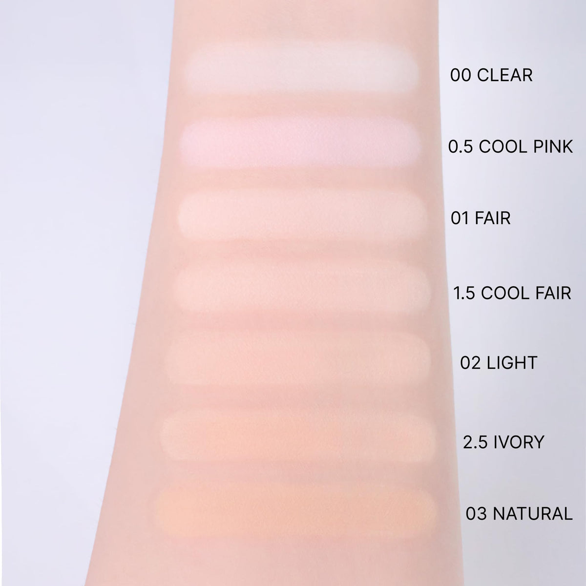 ABOUT TONE ingredient label close-up highlighting mild botanical extracts