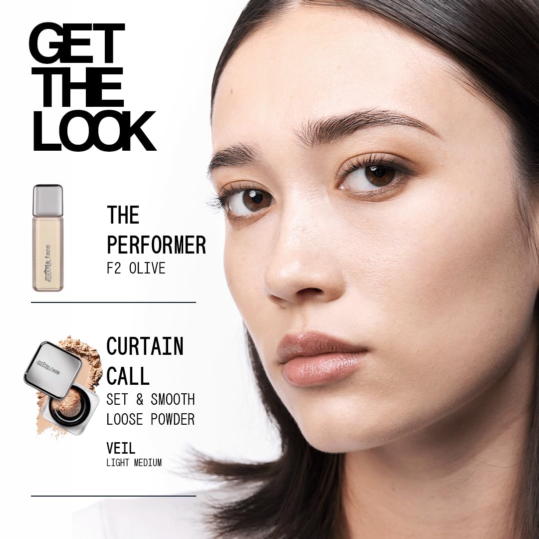 aboutface foundation on vanity with brush showing everyday routine readiness and styling benefit