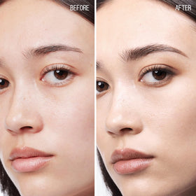 aboutface foundation texture swirl demonstrating lightweight, blendable formula for natural finish