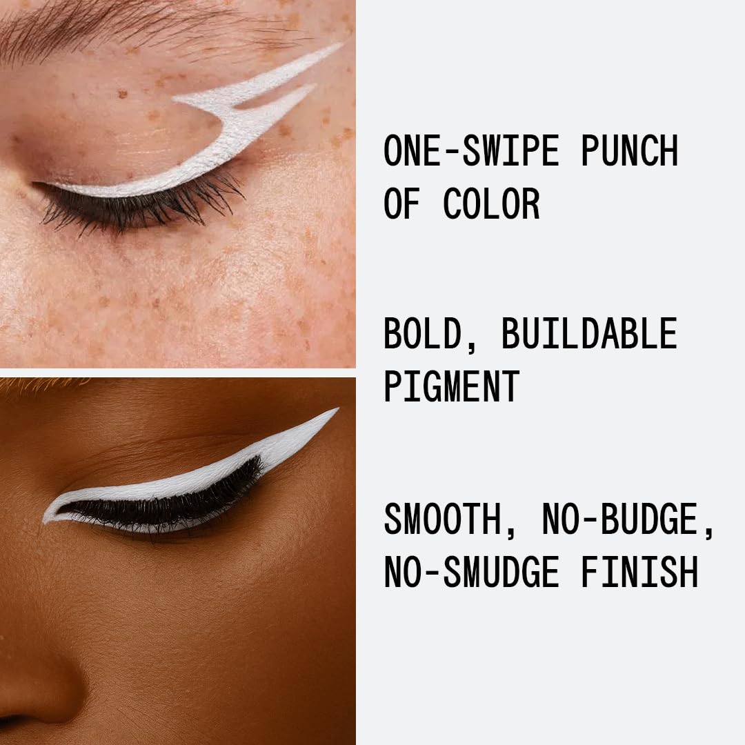 aboutface white noise swatch on arm showing opaque pigment