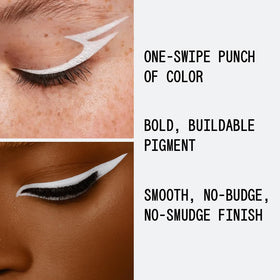 aboutface white noise swatch on arm showing opaque pigment