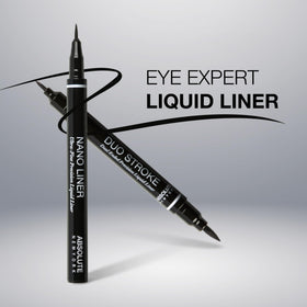 Absolute New York close-up of super-slim angled tip highlighting precision for fine lines benefit