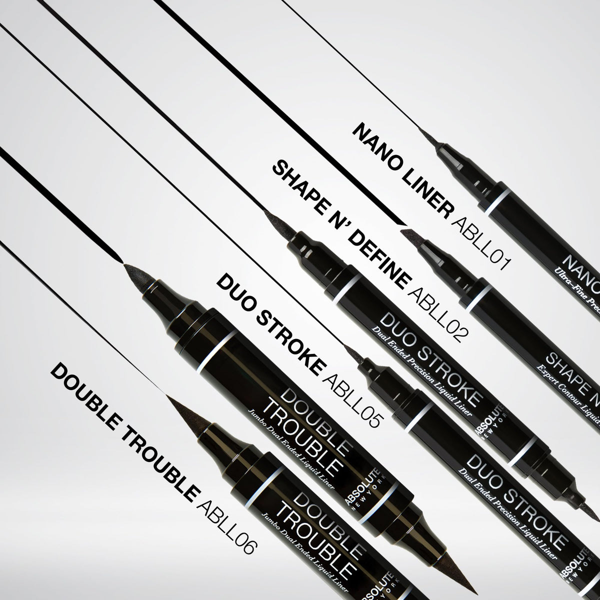 Absolute New York double-ended pen displayed to show both tips and versatile application benefit