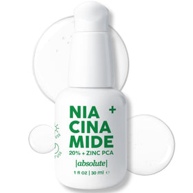 Absolute bottle front view showing product and sleek packaging benefits