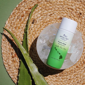 Absolutely Natural applied on forearm demonstrating quick absorption and cooling effect