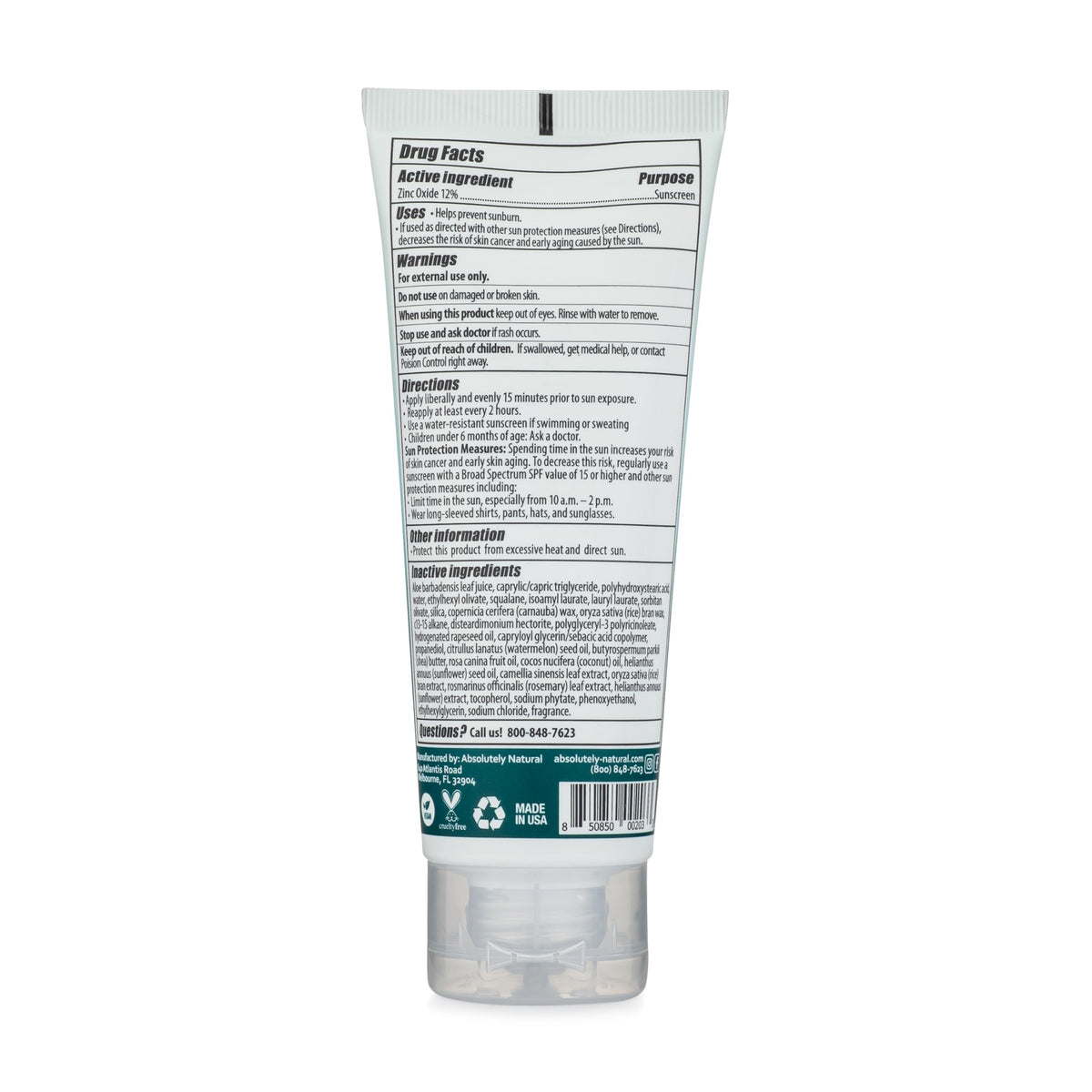 Absolutely Natural applied on face under foundation demonstrating makeup-friendly