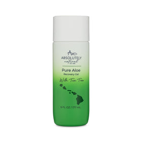 Absolutely Natural front packaging 6 oz showing clear aloe gel and branding for reassurance