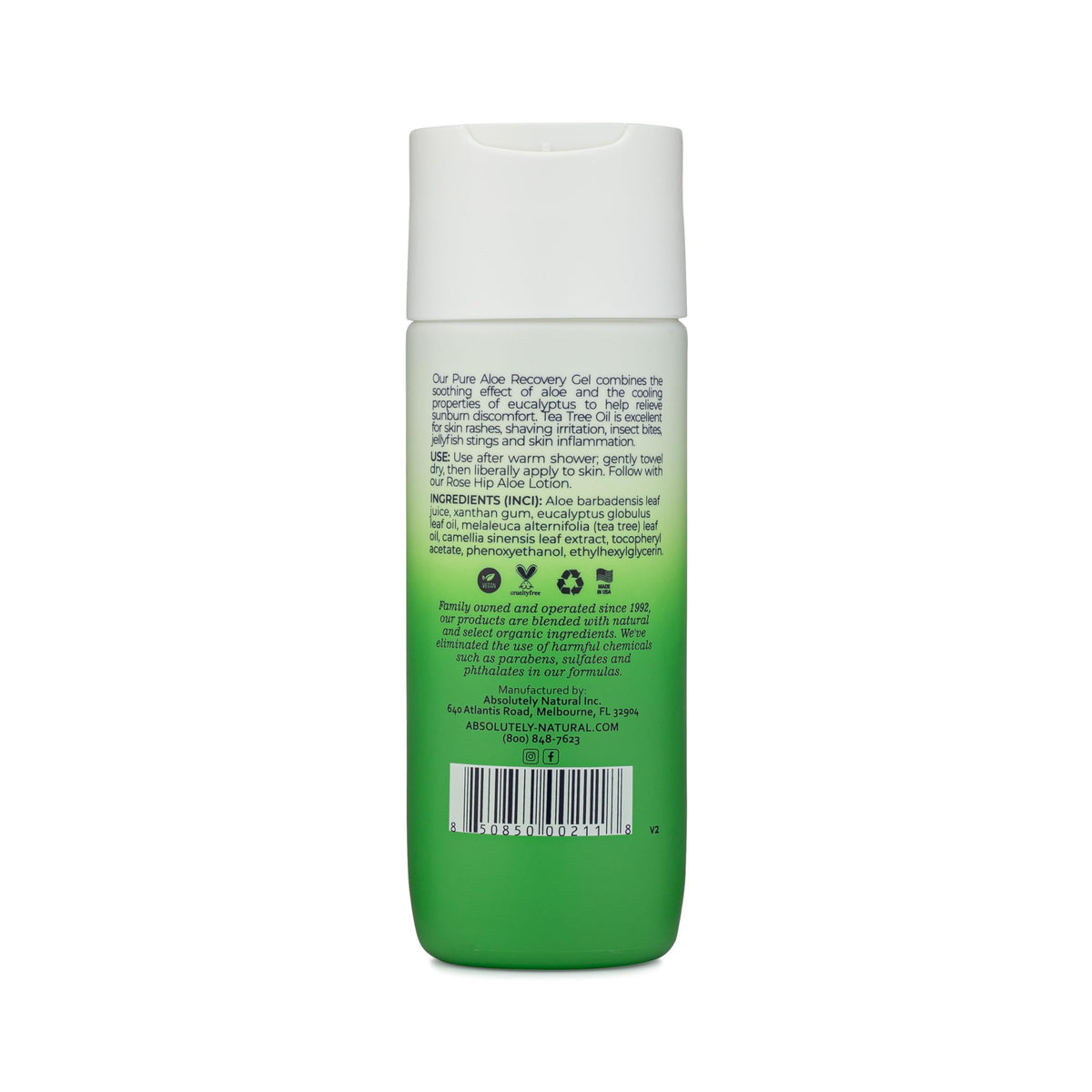 Absolutely Natural lifestyle beach use showing soothing relief after sun exposure