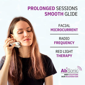 absonic gel texture closeup highlighting smooth nonsticky consistency benefit
