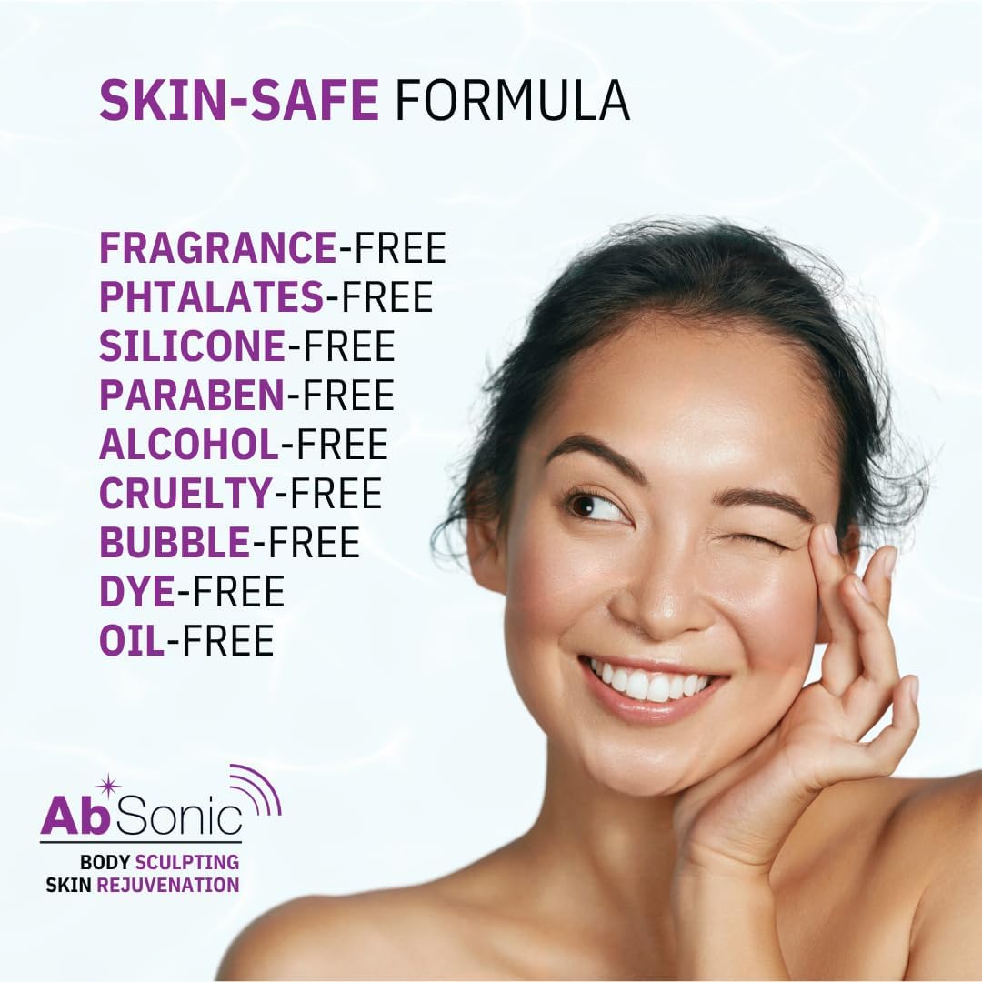 absonic label closeup listing hyaluronic, collagen, niacinamide benefits