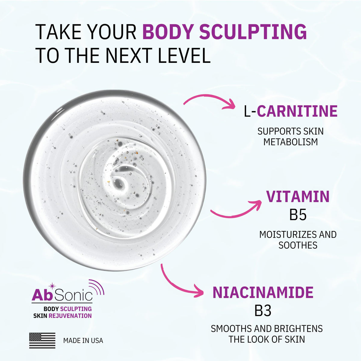 Absonic dispensing gel from pump to control amount and reduce waste