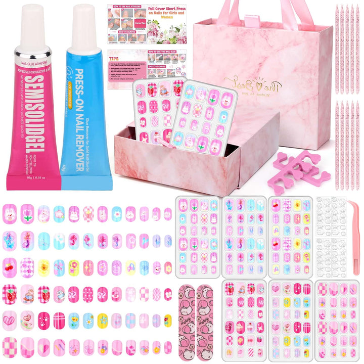 Acejoz front packaging showing kit contents and colorful nails for easy gifting