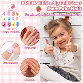 Acejoz child pressing a nail on showing quick, simple at-home application