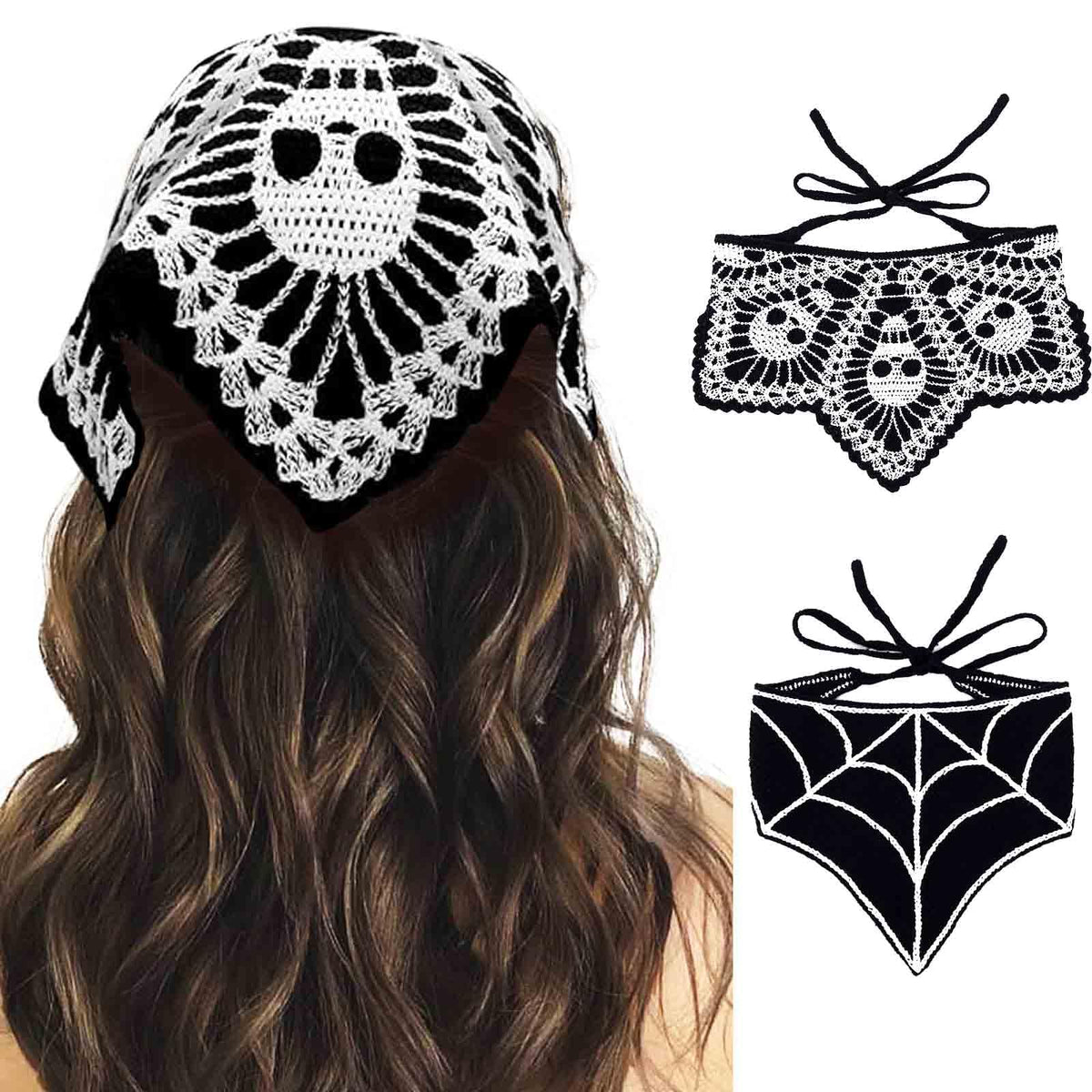 Acenail front packaging showing two black skull bandanas and benefits