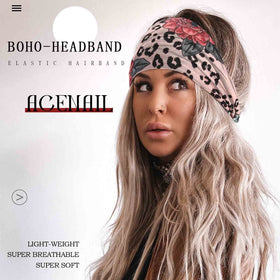 Acenail in use during yoga keeping hair away and absorbing sweat