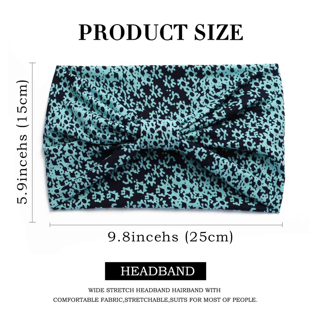 Acenail scale and dimensions overlay showing size and stretchability